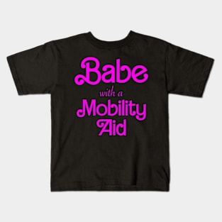 Babe With A Mobility Aid Kids T-Shirt